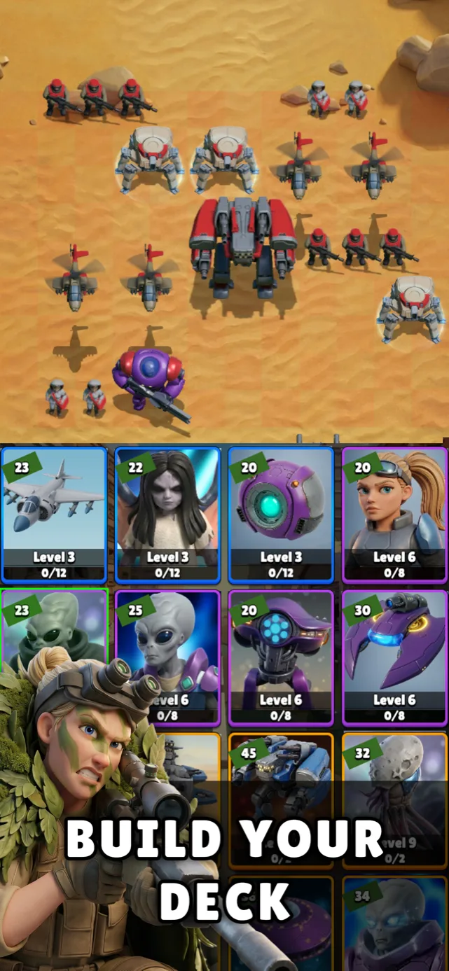 World War X screenshot — build your deck